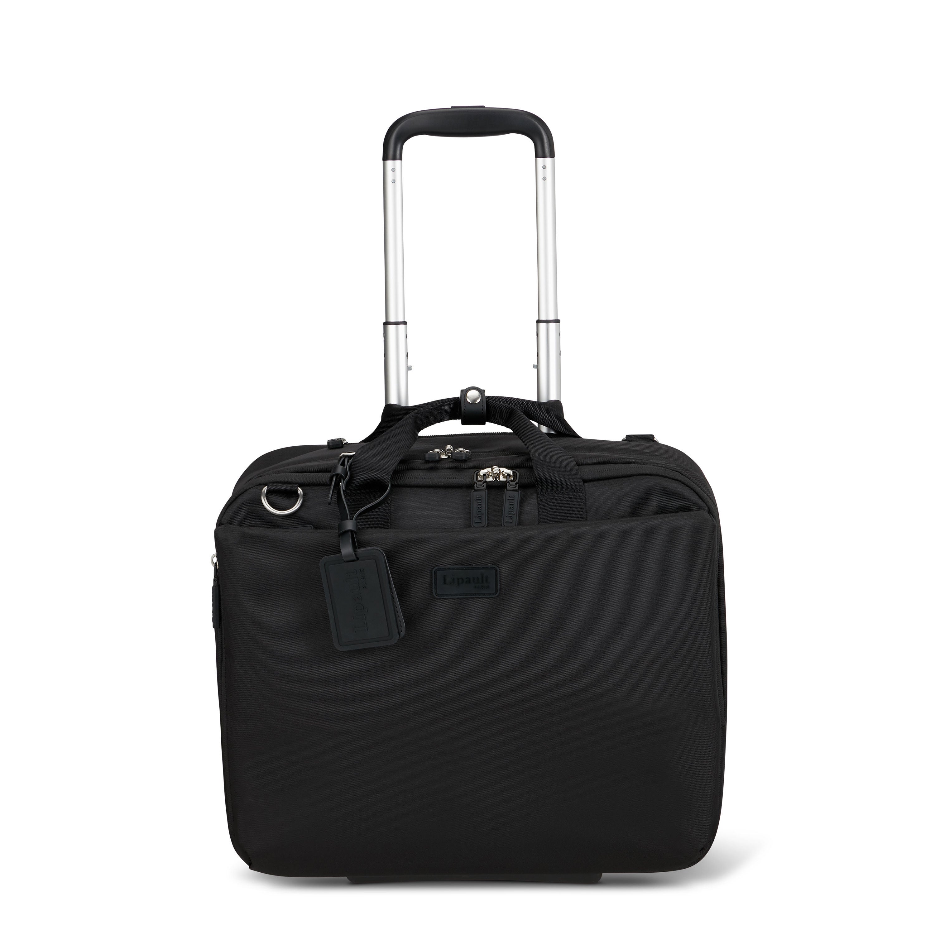 Lipault 4BIZ Rolling Tote, Black, Front Image image number 0